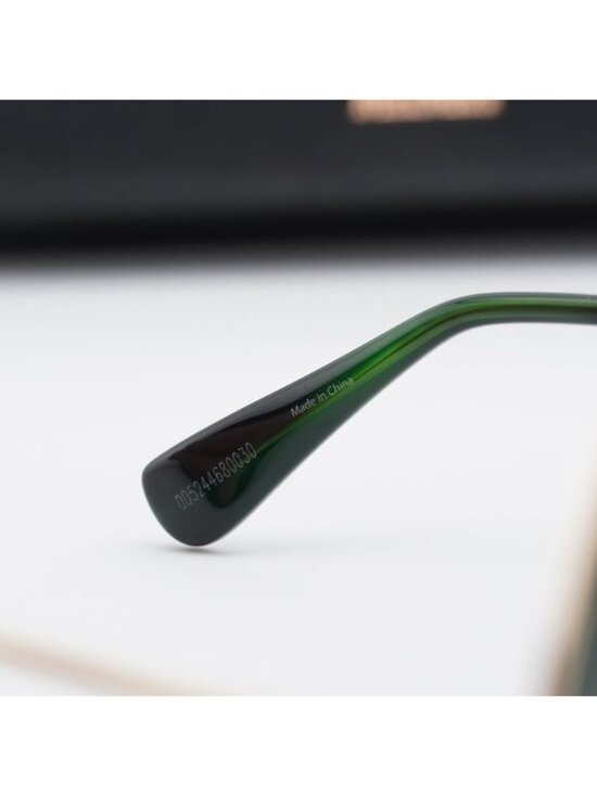 MaxMara Gold Frame Sunglasses with Green Gradient Lenses
